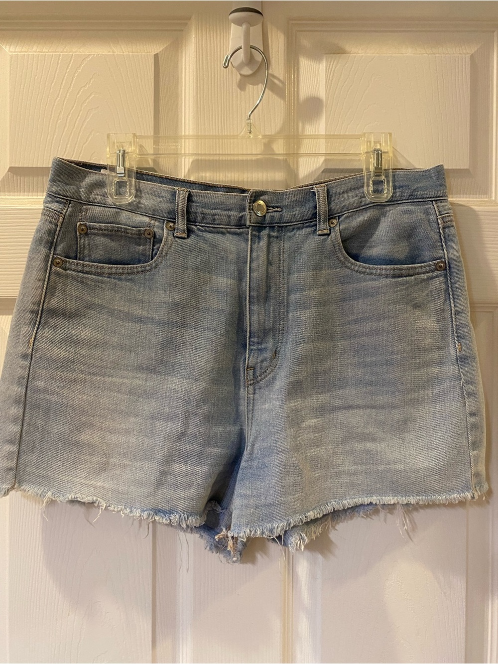 American Eagle Outfitters Light Blue Denim Cutoff Shorts